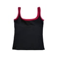 thumbnail image 5 of Womens Ribbed Tank Top Padded Workout Shirt Sleeveless Square Neck Crop Tanks Fitted Basic Cami Tops Black One Size, 5 of 5