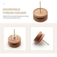 thumbnail image 6 of DRAFIDEEP Thread Spool Holder Wooden Round DIY Sewing Thread Spools 1Pcs 3.7X3.7X5.1in, 6 of 8