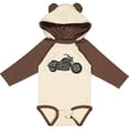 thumbnail image 3 of Inktastic Distressed Motorcycle Boys or Girls Long Sleeve Baby Bodysuit, 3 of 5