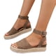 thumbnail image 1 of Sandalias Con Correa Hebilla Zapatos Playa Casuales Diarios Cuero PU para Mujer, 1 of 9