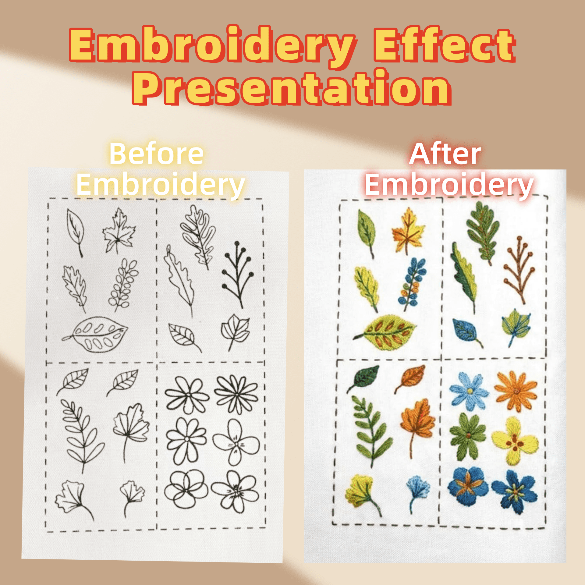 Kcomotee Embroidery Stitch Book Kit ,Embroidery Kit 86 Piece, Perfect for Beginners and Craft Lovers