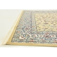thumbnail image 6 of Unique Loom Leeds Narenj Rug Beige/Blue 5' 1" x 8' Rectangle Floral Traditional Perfect For Living Room Bed Room Dining Room Office, 6 of 7