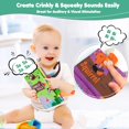 thumbnail image 4 of beiens Baby Books Toys, Touch and Feel Crinkle Cloth Book for Infant Baby 0-3-6-12-18 Months, Early Development Interactive Stroller Soft Toys, Shower Gifts Christmas Stocking Stuffers for Boys Girls, 4 of 5