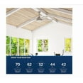 thumbnail image 5 of Harbor Breeze Camden 52-Inches Brushed Nickel with Driftwood/Sienna Blades Integrated LED Fixture Indoor Downrod mount Standard Ceiling Fan With Light and Remote ( 5 -Blade), 5 of 12