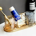thumbnail image 2 of 1pc Punch Free Toothpaste Toothbrush Storage Rack Iron Brush Cup Storage Rack, 2 of 8