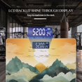 thumbnail image 3 of Bathroom Scale, Highly Accurate Digital Body Scale,Precisely Measures Weight up to 400 lbs-The Golden Sun Rises In The Sky Surrounded By Mountains, 3 of 4