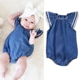 thumbnail image 2 of Été Bambin Enfants Bébé Filles Bébé Vêtements Denim Rompers Combinaisons Tenues, 2 of 4