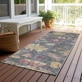 thumbnail image 6 of Addison Rugs Chantille Indoor/Outdoor Traditional Global Blue Washable Runner Rug, 2'3" x 7'6", 6 of 6