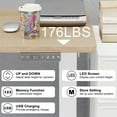 thumbnail image 5 of Walsunny Electric Height Adjustable Standing Desk 48 x 24 Inches Splice Board White Frame/Natural Top, 5 of 6
