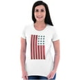 thumbnail image 5 of USA American Flag Distressed Stencil Womens Slim Fit Graphic Tee Brisco Brands M, 5 of 6
