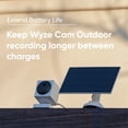 thumbnail image 4 of Wyze Solar Panel - Compatible with Wyze Cam Outdoor, Continuous Power with 2.5W 5V Charging, 4 of 15