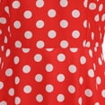 thumbnail image 5 of ZToonmas Women's Polka Dot Vintage Swing Dress Peter Pan Collar Sleeveless Retro Cocktail Party Midi Dress, 5 of 8