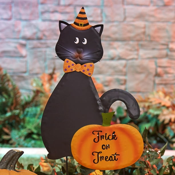 Solar Lighted Black Cat Garden Stake Com - Cat Solar Garden Stakes Solar Lighted Black Cat Garden Stake Com - Cat Solar Garden Stakes