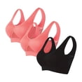 thumbnail image 2 of Lenago Sports Bras for Women 3pcs Seamless Sports Bra Wirefree Yoga Bra with Removable Pads Activewear Bra, 2 of 9
