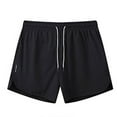 thumbnail image 3 of Men's Running Gym Shorts - Quick Dry, Pockets, Polyester, S-XXXL Sizes, 66-86cm Waist for Sports, 3 of 4
