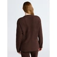 thumbnail image 4 of Joyspun Women's Fuzzy Front Pocket Cardigan, Sizes XS-3X, 4 of 6