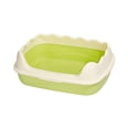 thumbnail image 4 of Runquan Cat Litter Box Easy Cleaning Splashproof Portable High Sides Cat Litter Tray Green, 4 of 8
