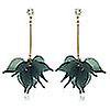 thumbnail image 1 of Exaggerated Temperament Acrylic Flowers Leaf Long Tassel Earrings, 1 of 4
