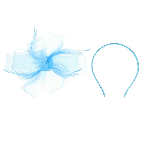 MLINS Tea Party Fascinator Hat Women Banquet Headband Mesh Headdress For Wedding Bridal Headabnd