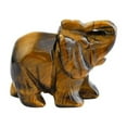 thumbnail image 1 of Estatua de elefante de jade con aventurina verde natural tallada a mano 2025: adorno y decoración de buena suerte, 1 of 4