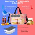 thumbnail image 2 of Bolsa del Almuerzo,Bolsa De Almuerzo Unisex,Reutilizable Bolsa Bolsa de almuerzo aislante de gran capacidad de pana a prueba de fugas,Adecuado para picnic,oficina,viajes., 2 of 4