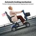 thumbnail image 3 of SEGMART 4 Wheel Mobility Scooter for Senior, 300W Motor Electric Outdoor Compact Mobility Scooter, Motorized Scooter with Pneumatic Tires, Cup Holder, USB Charging Port, Blue, SS1903, 3 of 12