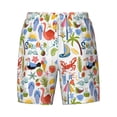 thumbnail image 4 of Lsque Mens Swim Trunks Hello Summer2 Pattern - Bathing Suit Compression Liner - Beach Swim Shorts Swimwear - (S-3XL) - Stretch Quick Dry -X-Large, 4 of 9