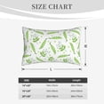 thumbnail image 3 of Pillow covers Standard Size - Peas Pattern green Soft Pillow Protector with Zipper, Pillow cases Breathable Comfy Bed Pillows cases Easy Care 14x20, 3 of 5