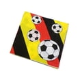 thumbnail image 1 of Servilletas de papel coloridas con estampado de fútbol para restaurante, 1 of 5