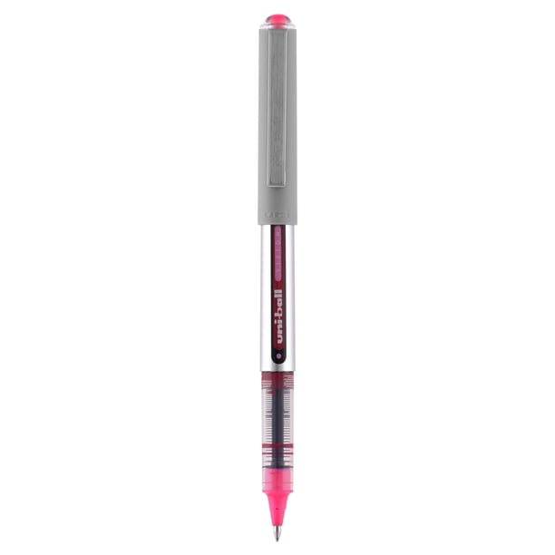 uniball Vision Rollerball Pens, Fine Point (0.7mm), Black, 4 Count
