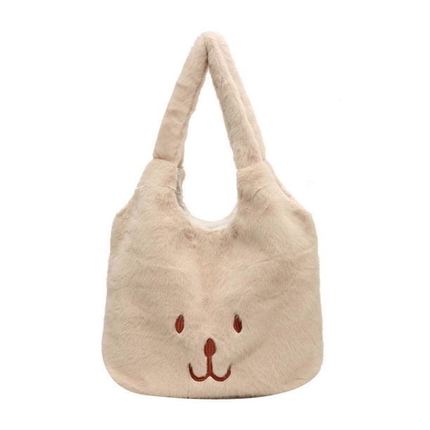 Warm Plush Tote Bag Trendy Style Versatile for Various Occasions Handbag Designed for Fashionable Individuals