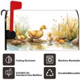 thumbnail image 6 of Watercolour Ducks Mailbox Covers Cute Lovely Yellow Duck River Grass Stone Mailbox Cover Standard Size 18x21 Inch Rustic Welcome Mail Box Post Letter Box Wraps for Home Yard Decor, 6 of 6