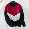 thumbnail image 5 of Giftesty Sweaters for Women Plus Size Women's Casual Round Neck Long Sleeve Sweater Knitted Stripe Loose Blouse Tops, 5 of 9