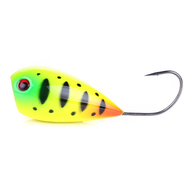 Appât de Pêche Simulation Extérieur Grand Appât de Pêche Simulation Bouche Popper Leurre Poisson Hameçon Simple Réaliste Crankbaits Durs