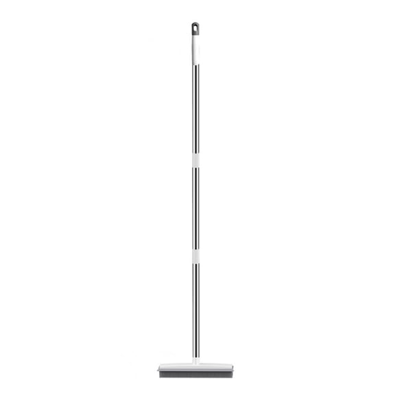 bfogop Floor Scrub Brush - Shower Brush Stiff Bristle with Long Extendable Handle, Heavy Duty Deck Scrubber with Scalable Rotatable Pole for Cleaning Bathroom Patio Garage Kitchen Wall Tile Tub