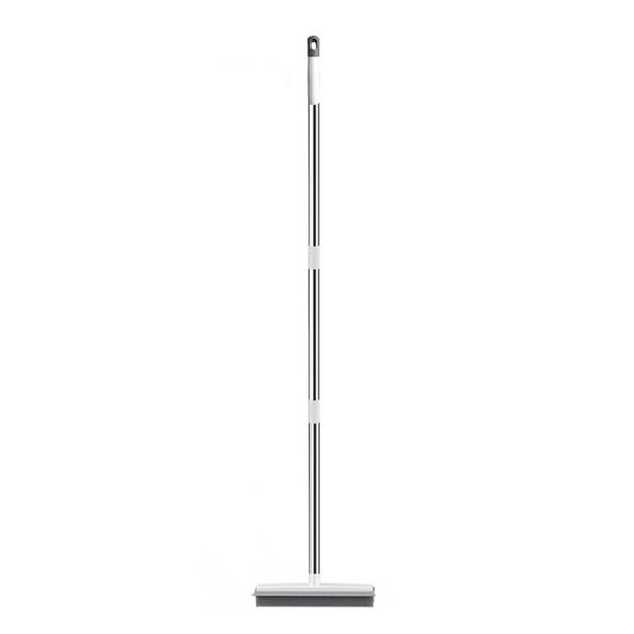 2 in 1 Floor Brush Scrub Brush Floor Scrub Silicone Brush with Handle , 2 in 1 Scrape and Brush,Tub and Tile Brush for Cleaning Bathroom, Patio, Kitchen, Wall Soft Bristle Cleaning Brush