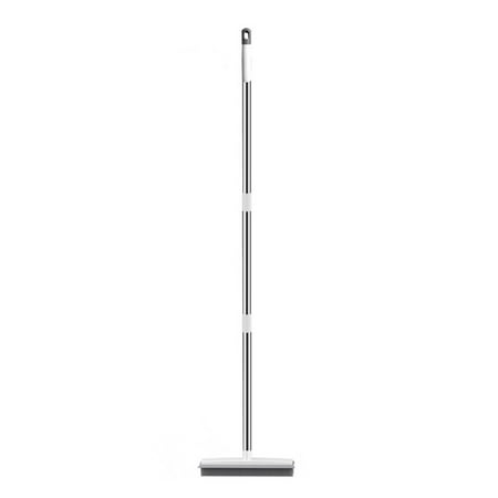 

Fuieoe Home Decor Floor Scrub Silicone Brush With Long Handle 2 In 1 Scrape And Brush Tub And Tile Brush For Cleaning Bathroom Patio Kitchen Wall
