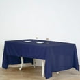thumbnail image 5 of BalsaCircle 60" x 126" Polyester Rectangular Tablecloth Navy Blue, 5 of 6