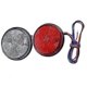 thumbnail image 1 of Pack Trailer Tail Lights, Round Led Rear Brake Lights For Car, Motorcycle, Truck (red And White), 1 of 5