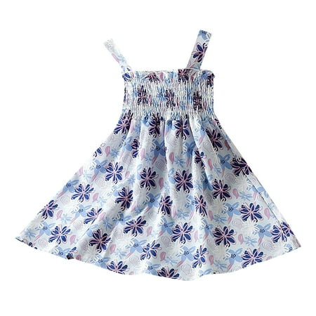

Romper For Child Kids Printed Sleeveless Summer Suspender Dress A Swing Hit Lap Length Casual Out For 0 To 7 Y Dailywear Activewear Cozy Elegant Jumpsuits