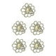 thumbnail image 2 of Guardurnaity Bufanda anillo elegante chal Clip oro plata bufandas hebilla con diamantes de imitación moderno Heronsbill estilo regalos para mujeres plata 5piezas, 2 of 6