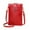 Red, variant on BVXEEP Crossbody Bag, Shoulder Bag, Women Simply Fashion Bags, Mini Leather Mobile Phone Crossbody Bags Mobile Phone Bag Shoulder Handbag Wallet with Credit Card Slots