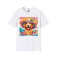 thumbnail image 4 of Golden Retriever Girl Unisex Softstyle T-Shirt, 4 of 11