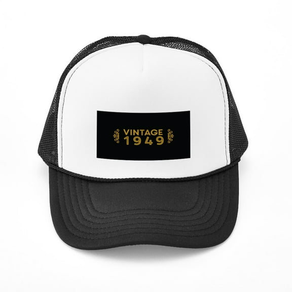 CafePress - Vintage 1949 - Adjustable Unisex Printed Trucker Hat with Mesh Back