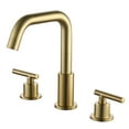 thumbnail image 2 of Boyel Living Brass Brushed Gold Mid Arc 8 in Bathroom Faucet, 2 of 10