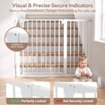 thumbnail image 6 of Baby Safety Gate, Caveen Extra Tall 36'', 29.5-46'' Wide Baby Gate Stairway and Hallway, for Ages 6 to 36 Months, White, 6 of 9