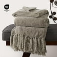 thumbnail image 4 of EVERGRACE Soft Chenille Throw Blanket for Couch, Cozy Plush Fuzzy Decorative Chenille Knit Throw Blanket with Tassels, Lightweight Blanket and Throws for Bed Sofa Gift Home Decor, Taupe 60"x80", 4 of 8
