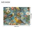 thumbnail image 4 of Ryvnso Summer Birds Jasmine Flower Bathroom Shaggy Rugs Toilet Mat Soft Contour Rug, 4 of 9