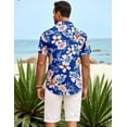 thumbnail image 5 of COOFANDY Mens Shirts Short Sleeve Beach Casual Hawaiian Shirts Wrinkle Free Dress Shirts Textured Shirts, 5 of 6