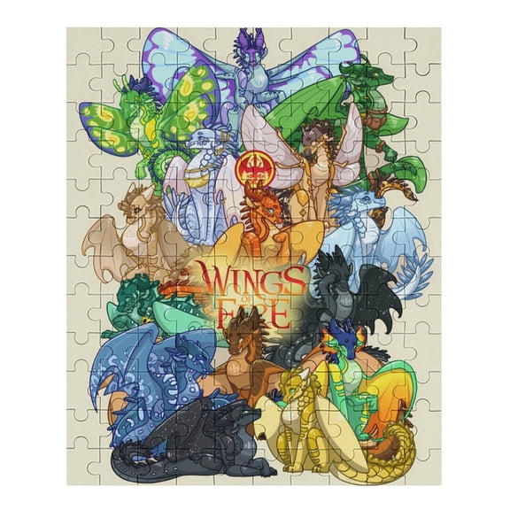120 PCS Jigsaw Puzzle Wings Of Fire Wooden Puzzle Challenging Game Fun Artwork For Family Friends Gifts